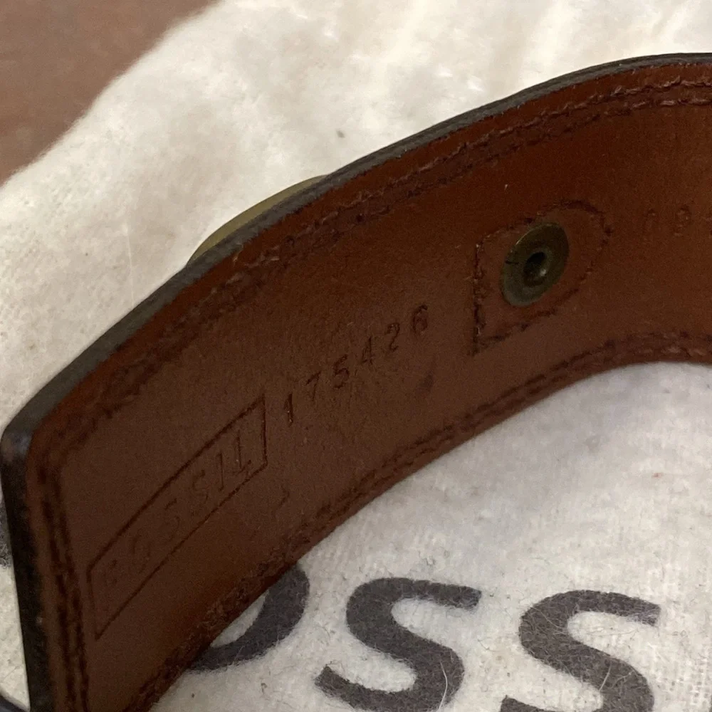 Fossil Leather Bracelet Unisex